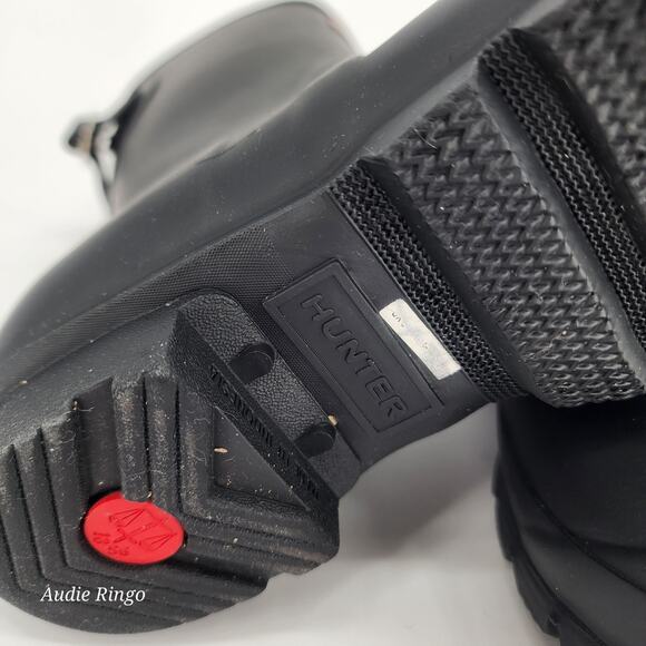 Hunter Original Short Rain Boots Black Women’s Size 7 - Picture 4 of 16